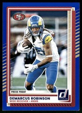 2025 Donruss Optic #173 Demarcus Robinson Press Proofs Blue