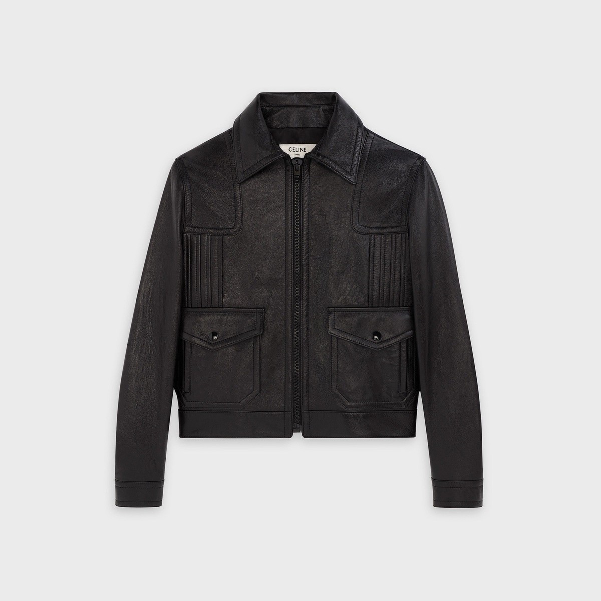 Celine Paul leather jacket Hedi Slimane Size 52 | eBay