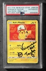 SIGNED POKEMON PSA ASH'S PIKACHU SM BLACK STAR PROMO I CHOOSE YOU SM109 VERONICA