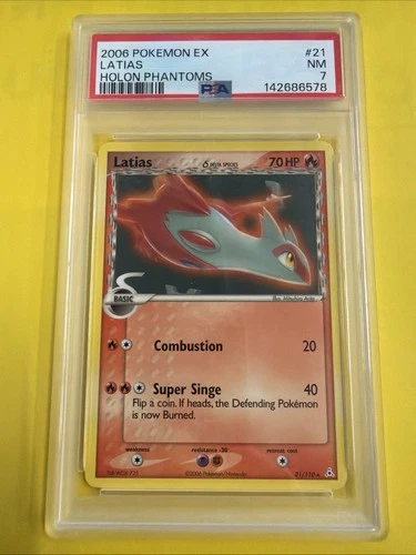 2006 Pokemon Ex Latias (Delta Species) 21/110 Holon Phantoms PSA 7