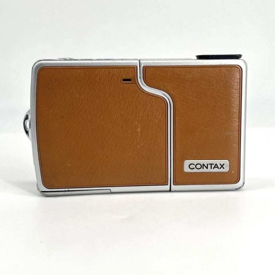 KYOCERA Contax U4R Digital Camera Orange Camel Carl Zeiss Vario-Tessar Lens - Image 3 of 4