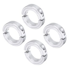 4 x Double Split Shaft Collar 1-1/2" Bore Aluminum Clamping Collar 2-3/8" OD