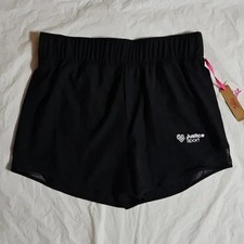 Justice Girls Mesh Detail Running Short, Size XLP 16P/18P Black New