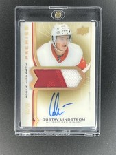 2020-21 Upper Deck Premier Gustav Lindstrom GOLD Rookie Auto Patch /65 #AR-GL