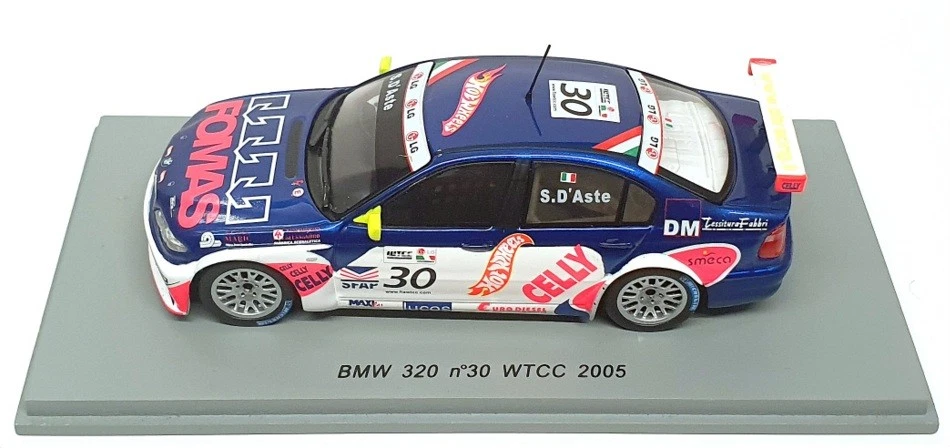 Spark escala 1/43 S0429 - BMW 320 WTC 2005 #30 D'Aste - Azul/branco - Imagem 4 de 4