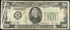 GUTTERFOLD PRINTING ERROR 1934 D $20 New York Federal Reserve Note Fr#2058B