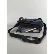 Flambeau Pro Angler Fishing Hunting Bag Multiple Zippers Pockets Strap Blue