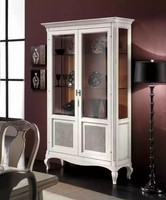 Vitrine Anrichte Vitrinen Luxus Glas Schrank Holz Design MöBel Italien