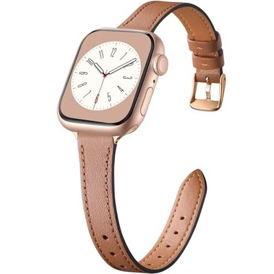 Slim Leather Strap Compatible with Apple Watch Series 7 40mm 41mm