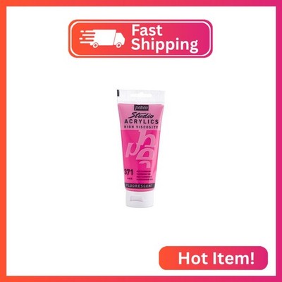 Pebeo - Acrylic Fine Studio Acrylics - Fluorescent Pink - Fluorescent Pink 100ml