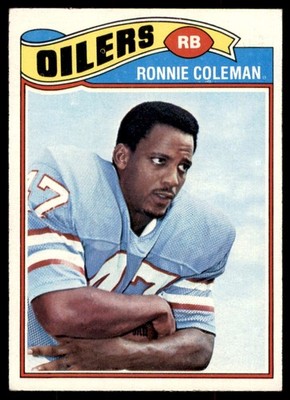 1977 Topps Ronnie Coleman E Houston Oilers #407 EX