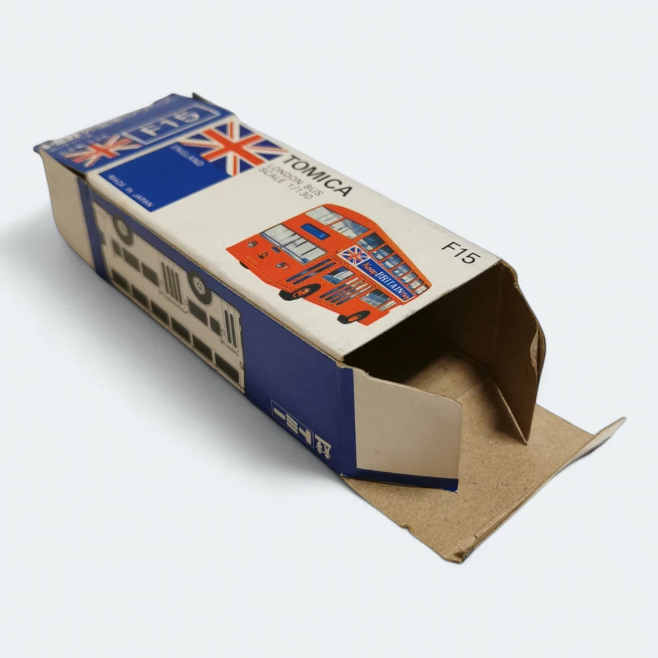 Vintage Tomica London Bus PACKAGE BOX ONLY for F15 Diecast Car Toy TOMY 1/130 - Image 3 of 4