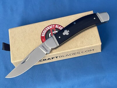 RoseCraft Blades RCT023-BSW Stinking Creek Sowbelly Knife Black Sandalwood D2