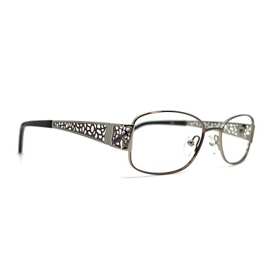 South Hampton SH907 BR Eyeglasses Frames Brown Rectangular Full Rim 51-17-135