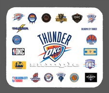 Oklahoma City Thunder Art Logo Mouse Pad Item 2141