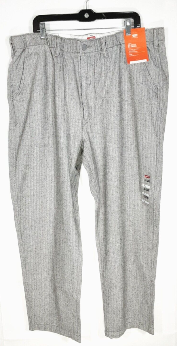 Levi's XX Chino EZ Taper Men's Pants Grey Herringbone Warm Levi's XX Chino EZ Taper Men's Pants Grey Herringbone Warm