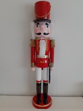 Nutcracker Wooden Soldier Freestanding Decoration in Classic Christmas Red 50 cm