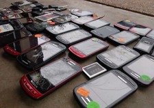 Lot Of First Generation Samsung Phones   And Wireless Internet Cards   