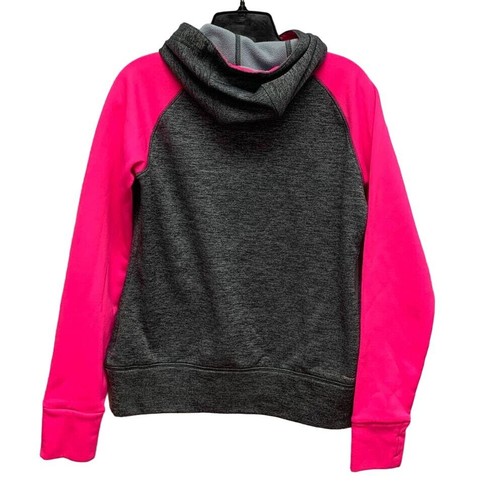 Adidas Girls Youth Extra Large (16) Pullover Fleece Hoodie with Front Pockets - Picture 3 of 4