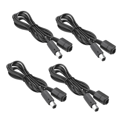Lot of 4 Controller Extension Cables For Nintendo GameCube And Wii Brand New