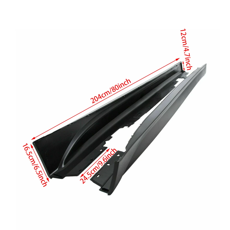 For 12-18 F80 M3 STYLE SIDE SKIRTS ROCKER PANEL FOR BMW F30 F31 3 SERIES SEDAN Foto 3 de 4