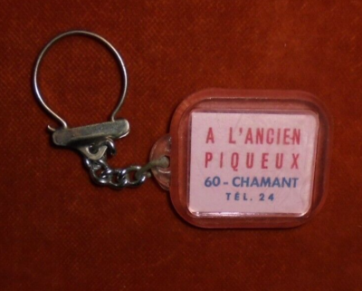 Porte clé ville Roscanvel carte routière -recyclage - KIWI ET COMPAGNIE