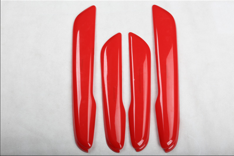 Fit For Honda Fit/Jazz 2008-2013 Bright Red Inner Door Panel Trim