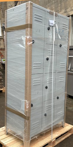 Classico Stahl Spind Kombischrank 8 Fächer 180x90x50 cm 527-1029 - Bild 2 von 5
