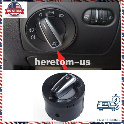 Euro Headlight Switch Light 5ND941431A For VW Passat CC B6 Jetta Golf MK5 MK6 US