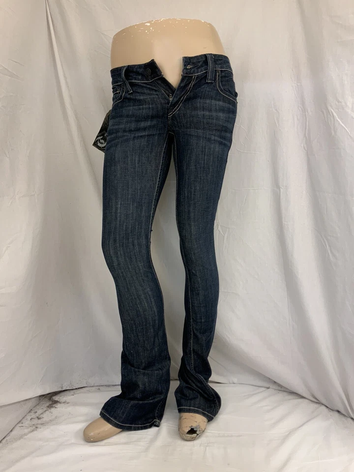 Pantalones de mezclilla para mujer Taverniti SO talla 26 lentejuelas "Manon" nuevos con etiquetas algodón elástico YGI N1-462CG Foto 2 de 4