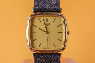 Seiko 9021-502A Rectangular Case 35x29mm Mens Quartz Watch | eBay