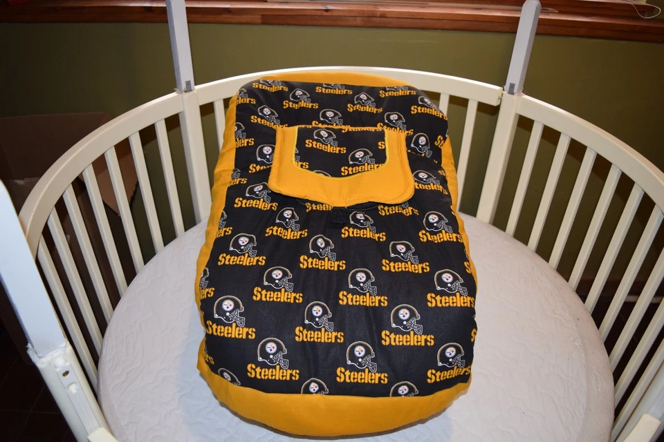 *NEW* INFANT CAR SEAT CARRIER COVER M/W PITTSBURGH STEELERS FABRIC - Image 3 of 3