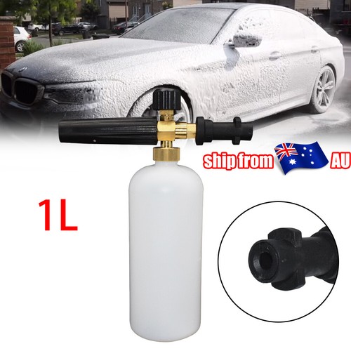 Haute Pression à Mousse Lance à Mousse De Neige, Réglable Canon A Mousse Compatible Avec Karcher Serie K2k3k4k5k6k7 Nettoyeur Pour Voiture Moto 1l Bouteille 90316521