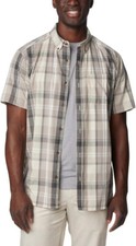 Columbia Men's Rapid Rivers Short Sleeve Button Down Shirt  Grey  Size-Small.