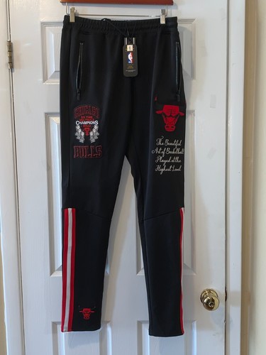 PRO STANDARD CHICAGO BULLS 6 TIME NBA FINALS CHAMPIONS LARGE JOGGERS NEW