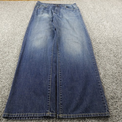 VTG Calvin Klein Jeans Mens 38X36 Dark Blue Denim Loose Wide Leg Baggy Skate Y2K