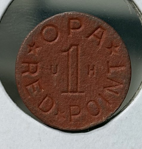 Opa Red Point UH WWII US Ration Token | eBay