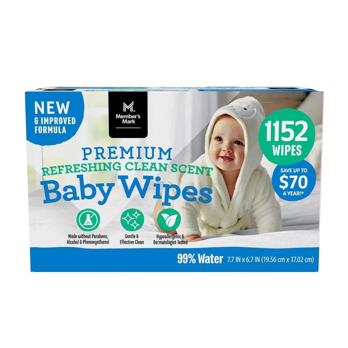 Member's Mark Premium Scented Baby Wipes (1,152 Count), 19.6