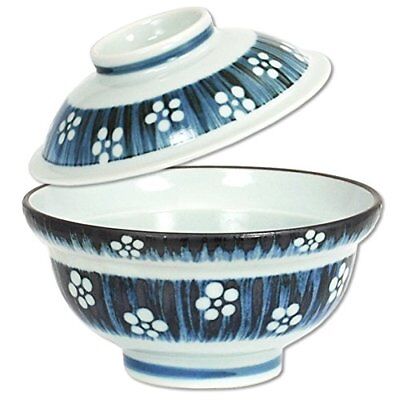 SET of 2 Japanese Noodle Rice Bowl Donburi 6.75"D Ceramic Suisai Made in Japan