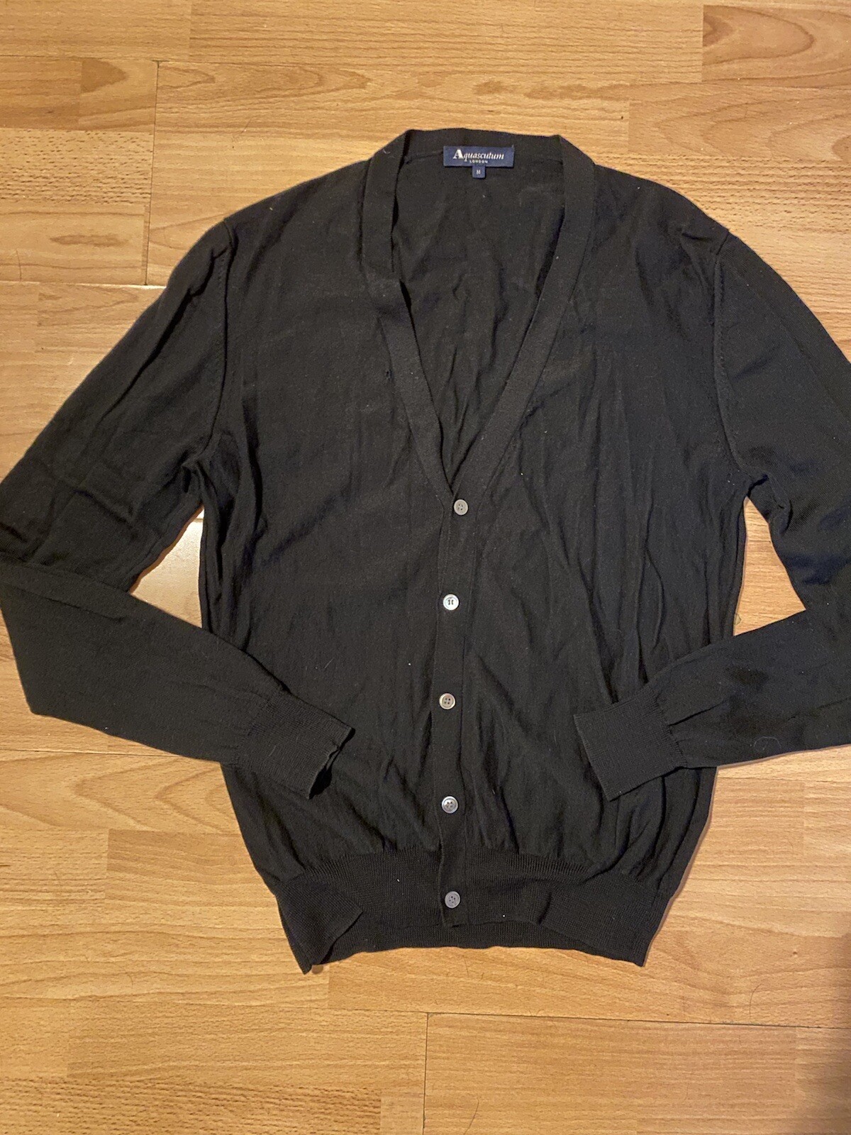 Aquascutum 100% Wool Cardigan Size M | eBay