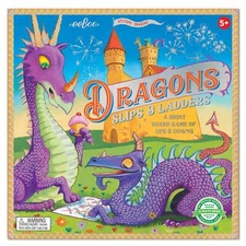 Dragons Slips & Ladders Board Game, Develops Counting and Patience Skills
