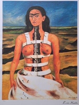 Frida Kahlo Signed -  The Broken Column - Certificate