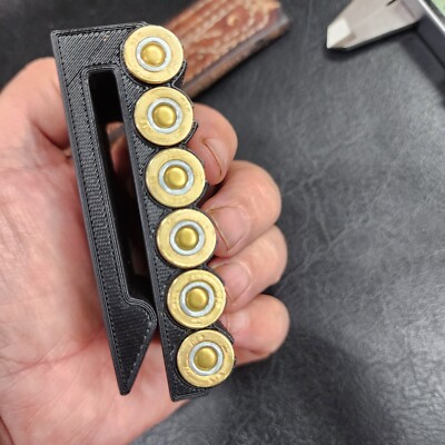 410 shell holder with clip. Black PLA Plus 3d printed in our shop ...