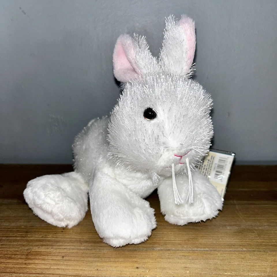 Webkinz Baby White Rabbit Plush Stuffed Animal Ganz Bunny With Code Easter - Image 2 of 4