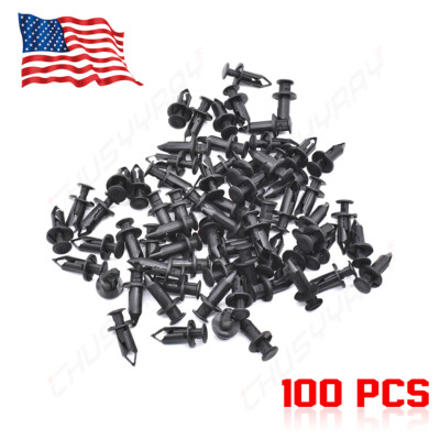 100pcs Fender Clips Body Rivets For HONDA TRX 400 EX 400EX 300EX TRX450R PLASTIC - Foto 13