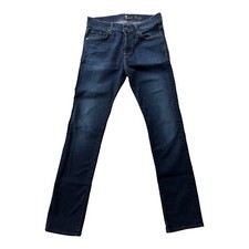 7 For All Mankind Men's Rhigby Blue Medium Wash Jeans 32  x 32  
