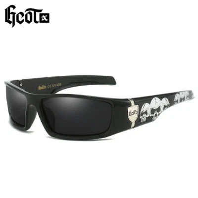 GCOTX Chicano motorcycle gangster hip-hop polarized sunglasses Punk West Coast Hipster