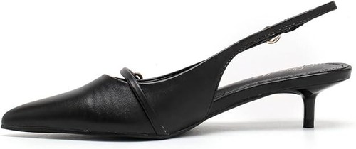 Elegant Women’s Pointed Toe Sling back Kitten Heel Sandals Wedding & Party 3-8UK - Picture 11 of 25