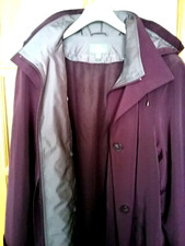 Ladies Plum-coloured Raincoat - New Size 22/24