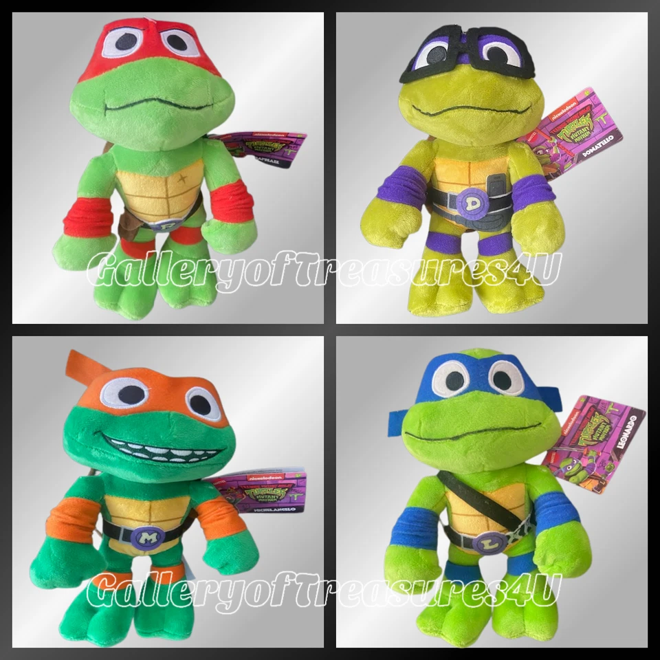 Peluche Teenage Mutant Ninja Turtles Mutant Mayhem Michaelangelo Raphael Bebop Fly Foto 3 de 4